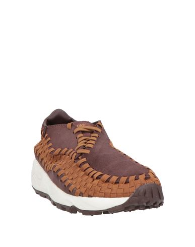 Man Sneakers Chocolate brown Size 6.5 Leather, Textile fibers