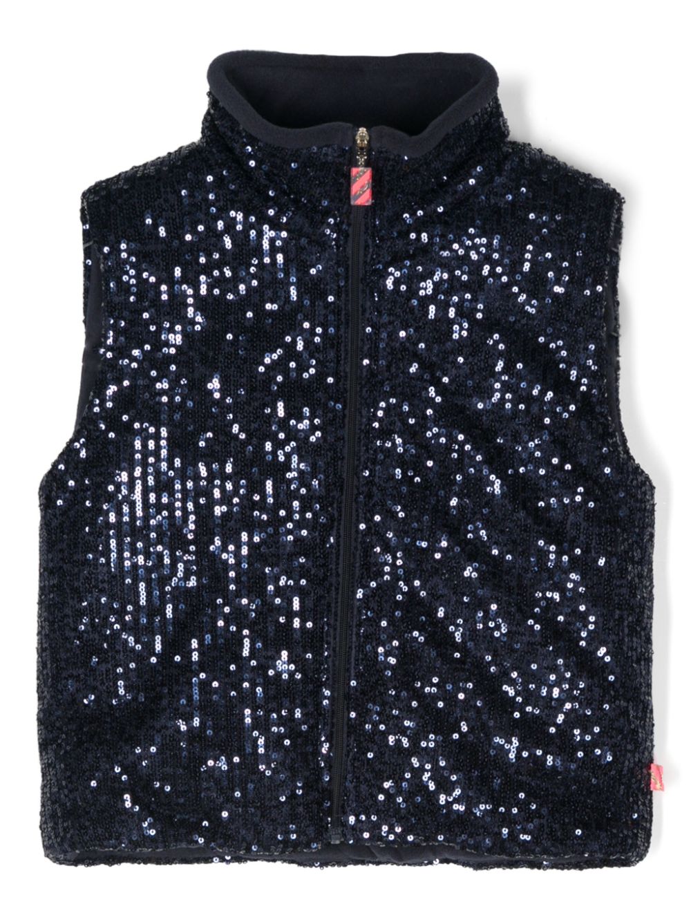 Sequinned gilet - Blue