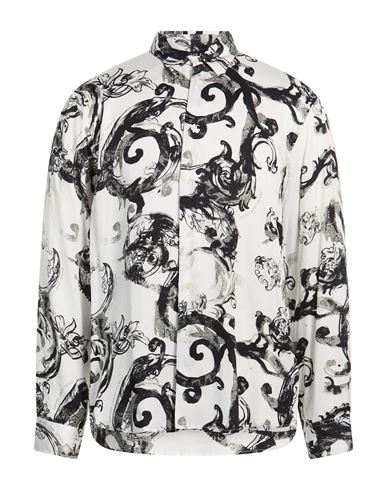 Man Shirt White Size 38 Viscose