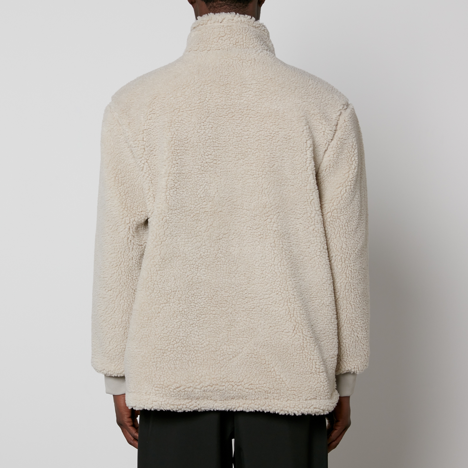 MKI MIYUKI ZOKU Faux Shearling Quarter-Zip Jumper - XL