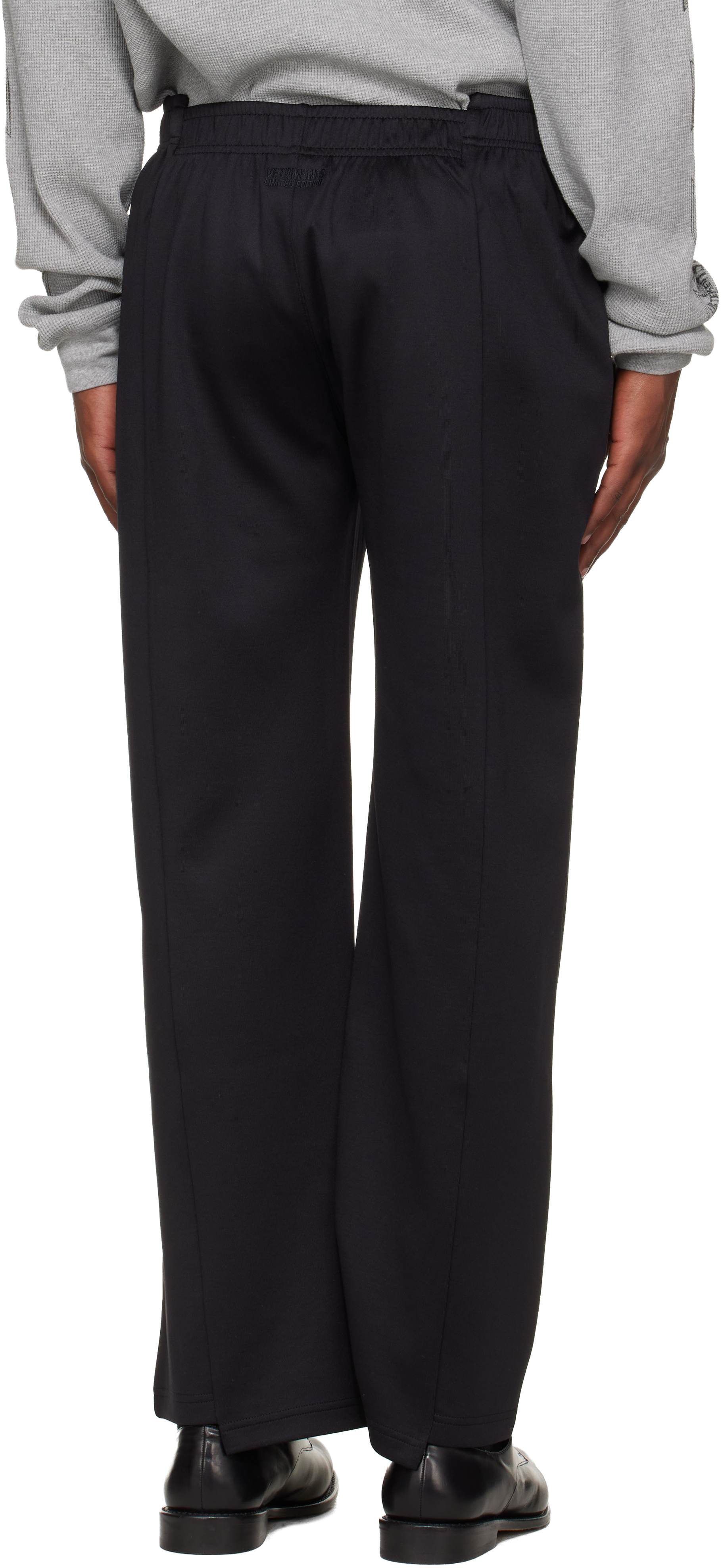 Black Cut-Up Athletic Sweatpants