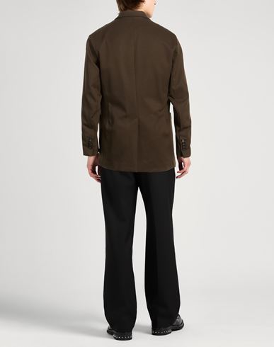 Man Blazer Dark green Size 40 Wool, Elastane