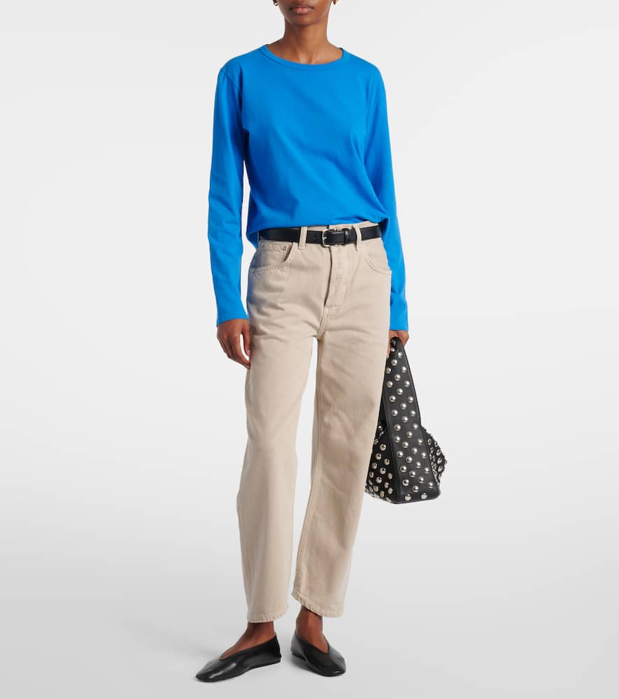 Dahlia low-rise barrel-leg jeans