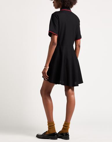 Woman Mini dress Black Size XXL Cotton