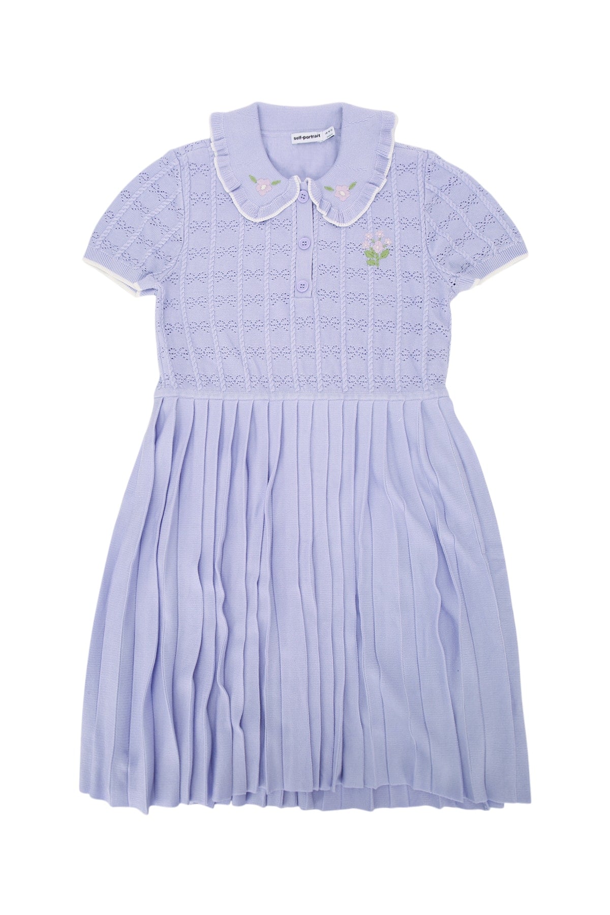 Pleated Dress — Purple