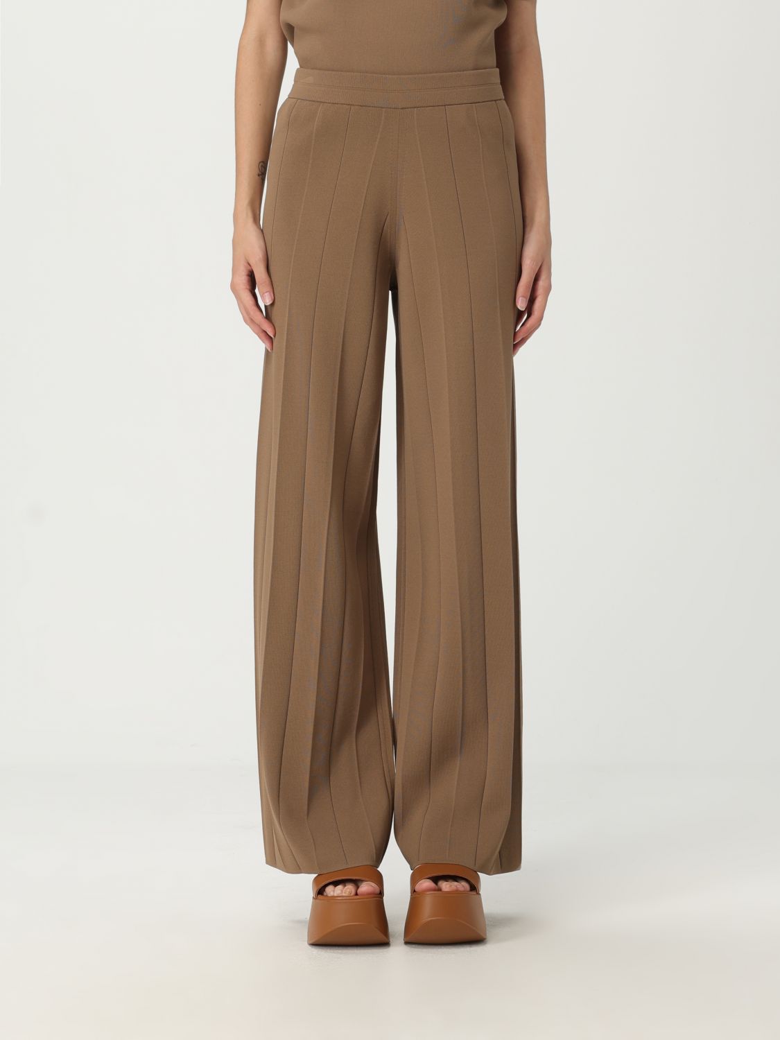 Lama high-waisted trousers - Black
