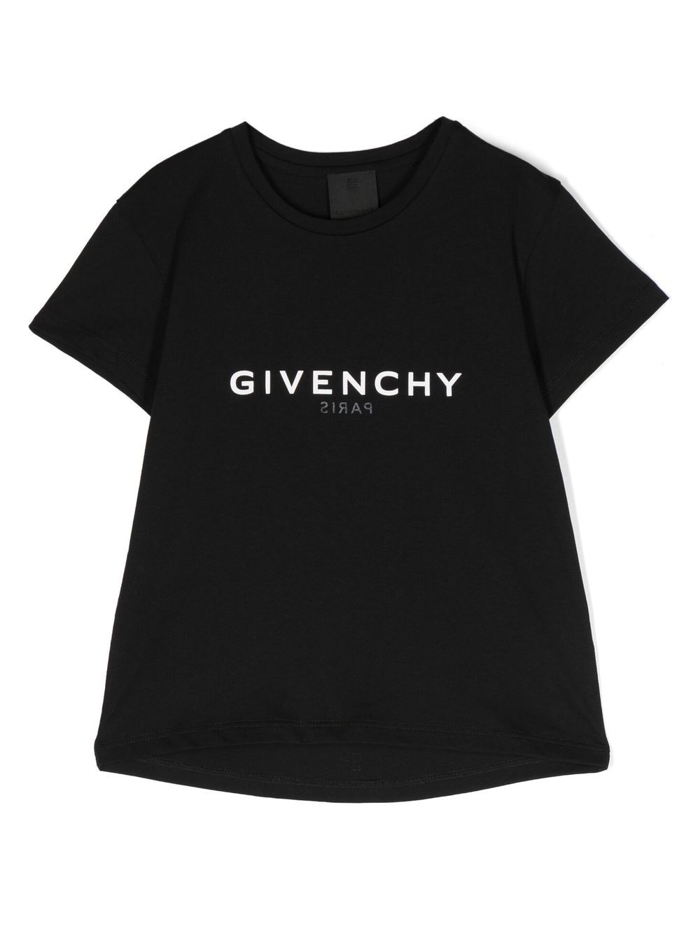 Logo-print detail T-shirt - Black