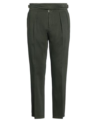 Man Jeans Dark green Size 30 Cotton, Elastane