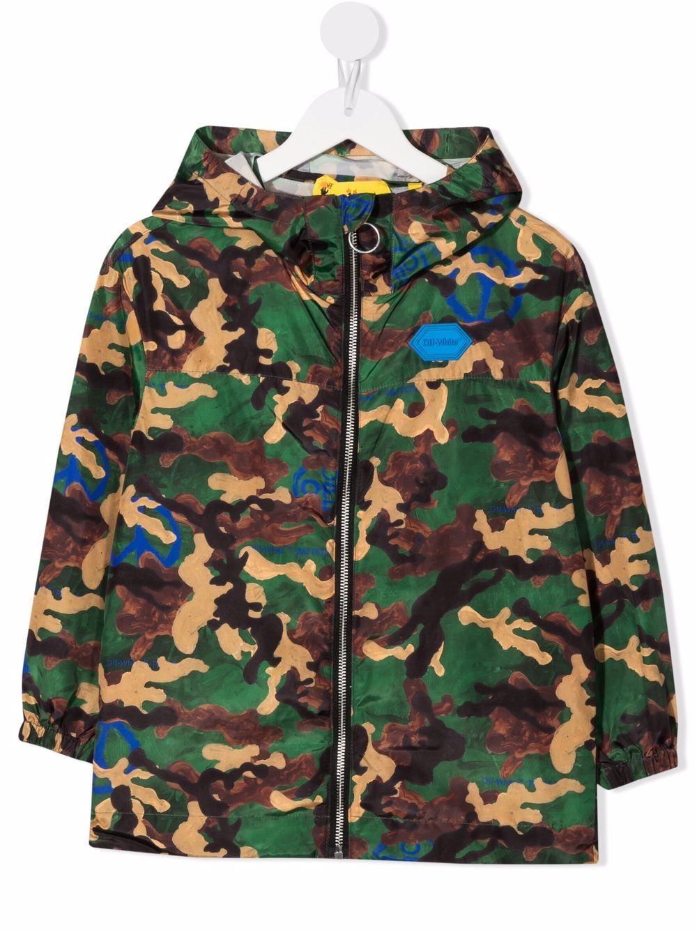 Camouflage-print Arrows windbreaker - Green