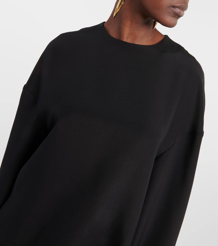Ana silk cady blouse