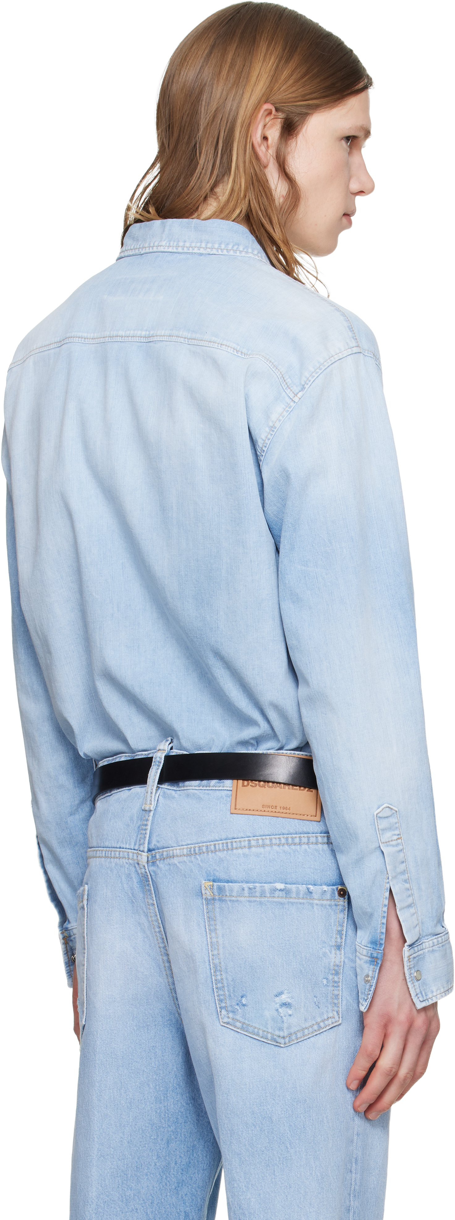 Blue Light Wash Canadian Vintage Denim Shirt