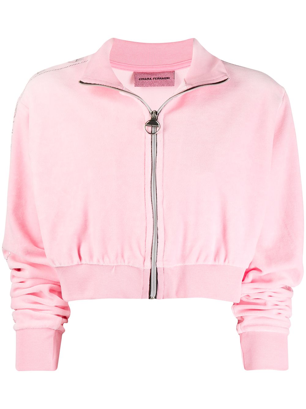 Textured side studded shorts - Pink