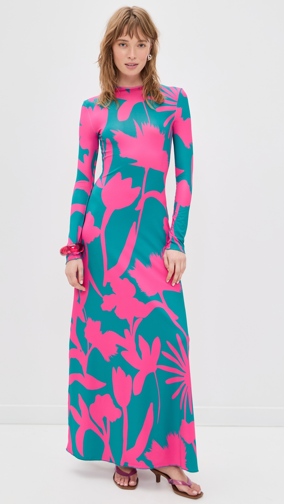 Sam Dress Fuchsia Flora
