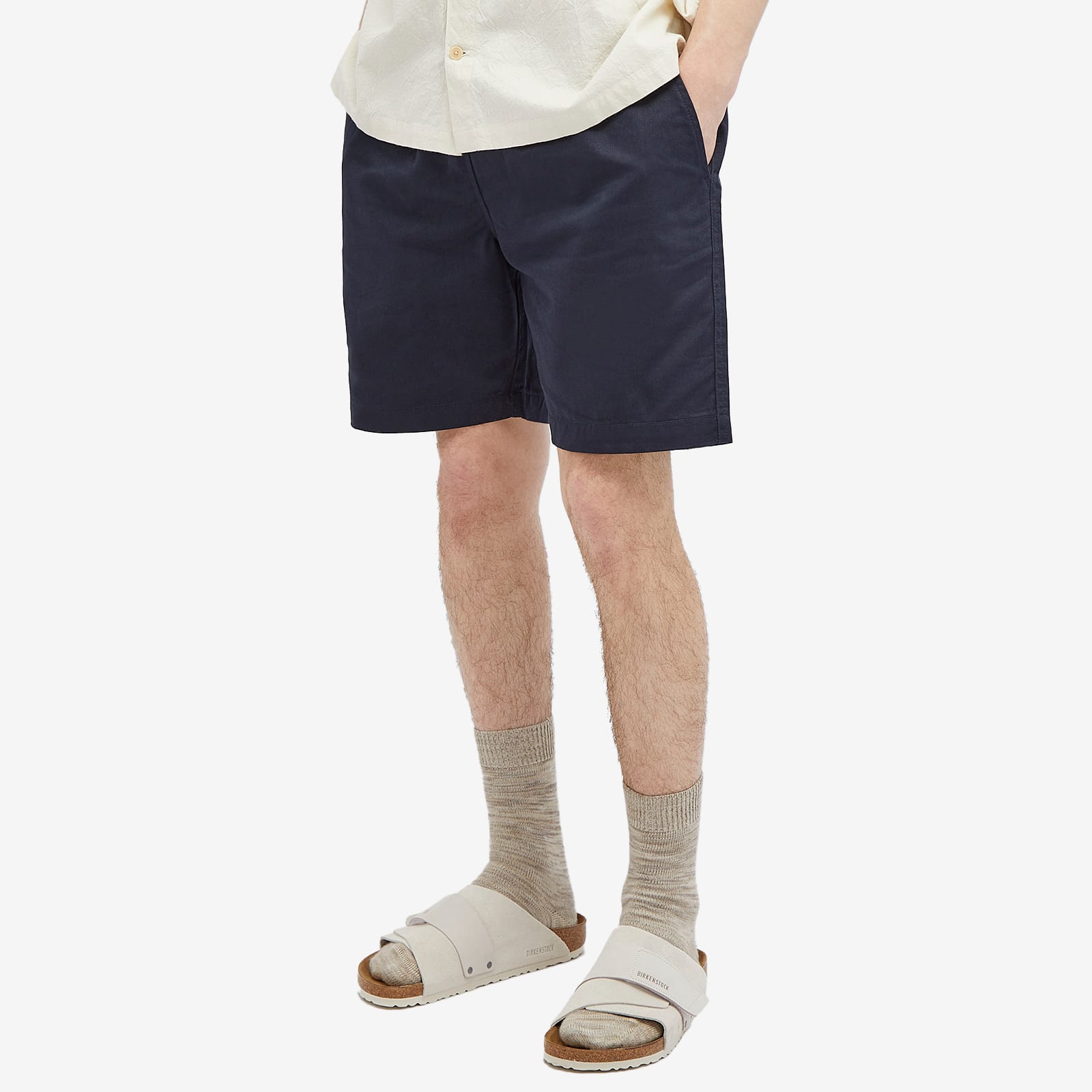 Men's Beach Shorts in Navy, Size Large