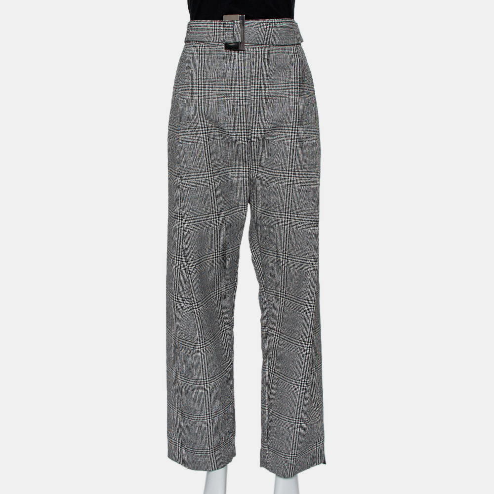 Ellery Monochrome Wool High Rise Kool Aid Belted Trouser