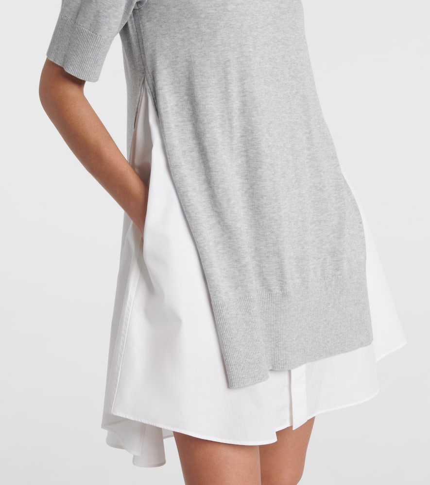 Layered cotton minidress