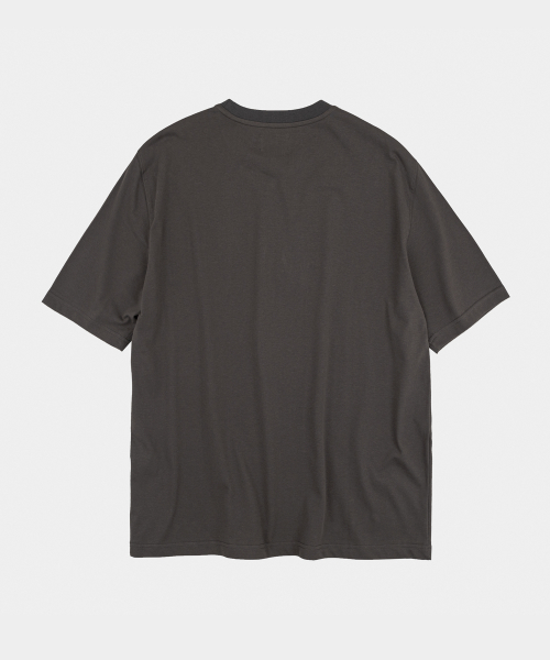 Letterboy Embroidery Short Sleeve T-Shirt Charcoal