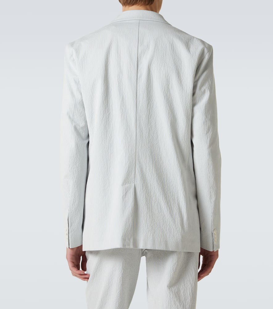 Garret cotton-blend seersucker blazer