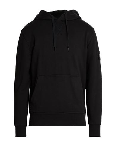 Man Sweatshirt Black Size XL Cotton
