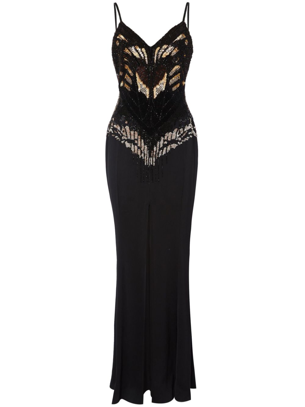 Atlas Strappy maxi dress - Black