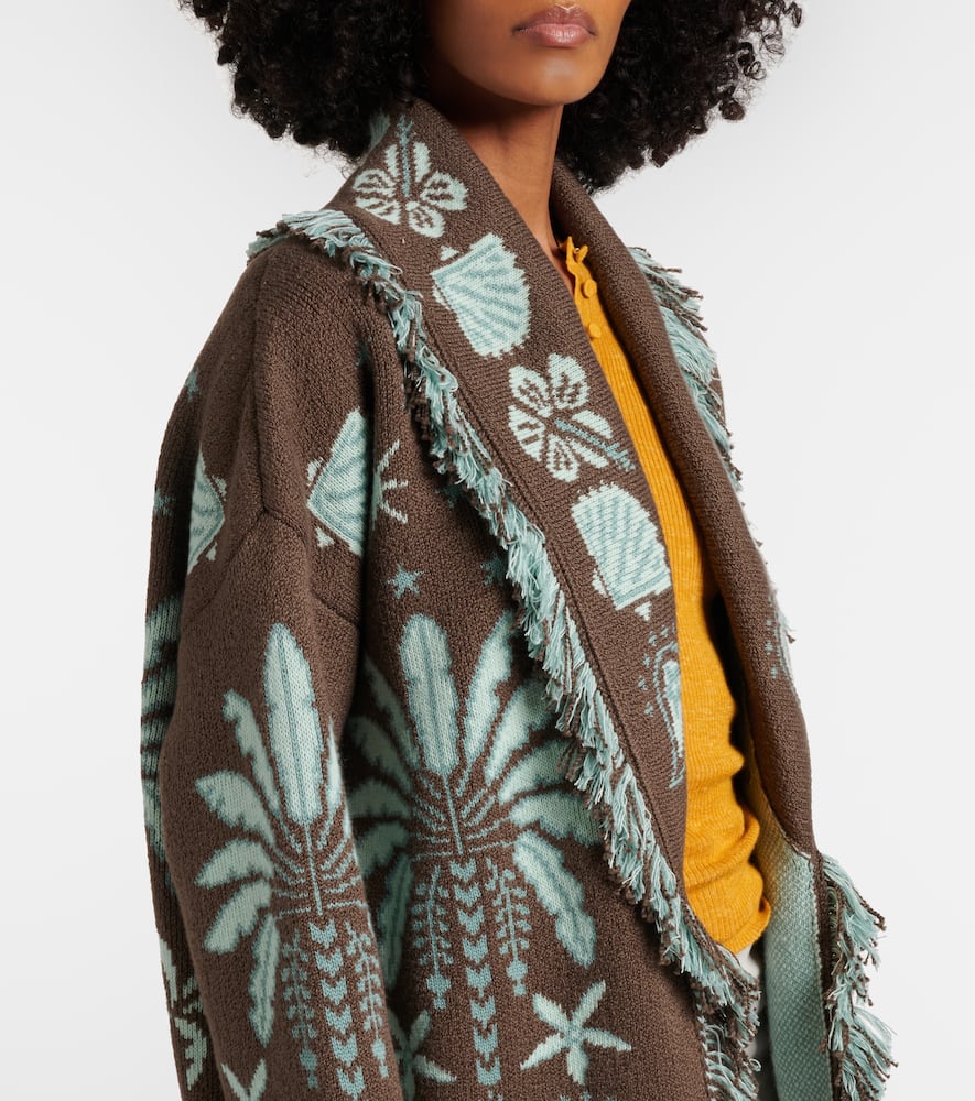 Echoes Of The Island wool and cotton cardigan