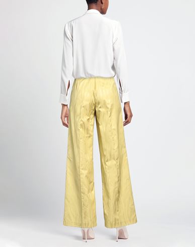 Woman Pants Lime green Size 2 Cotton, Viscose