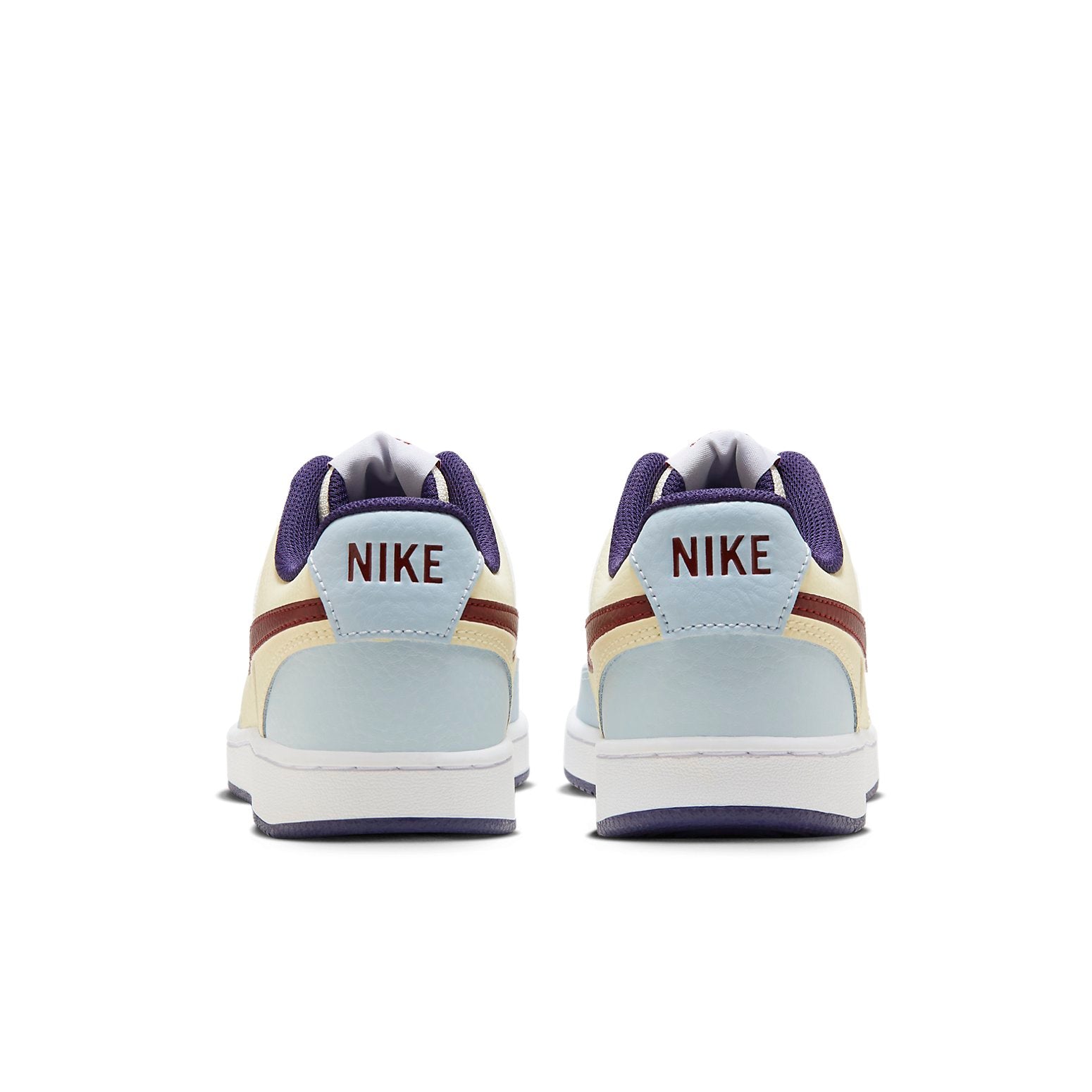 (WMNS) Court Vision 1 Low 'Beige Blue Burgundy'