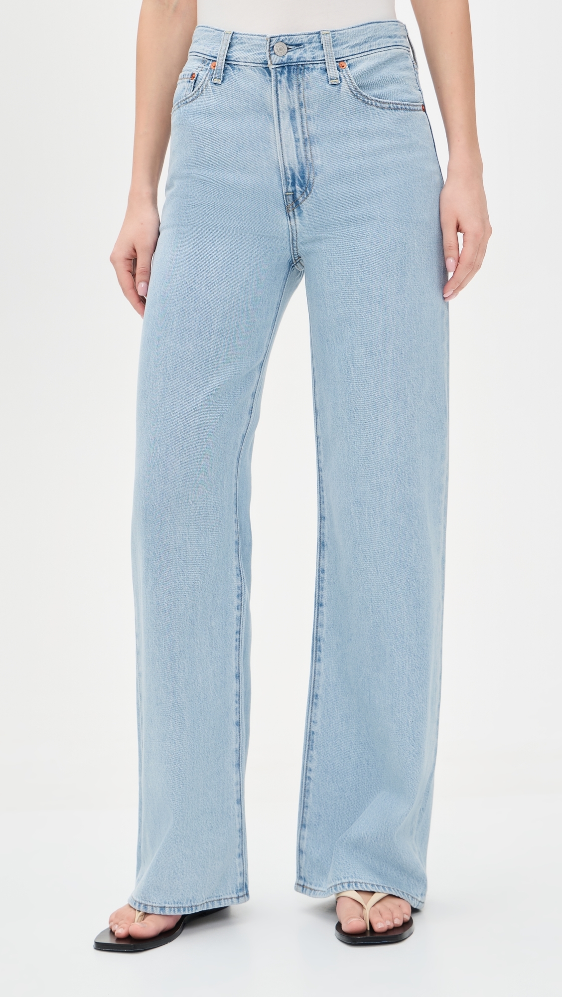 Ribcage Wide Leg Jeans Of Course Stone