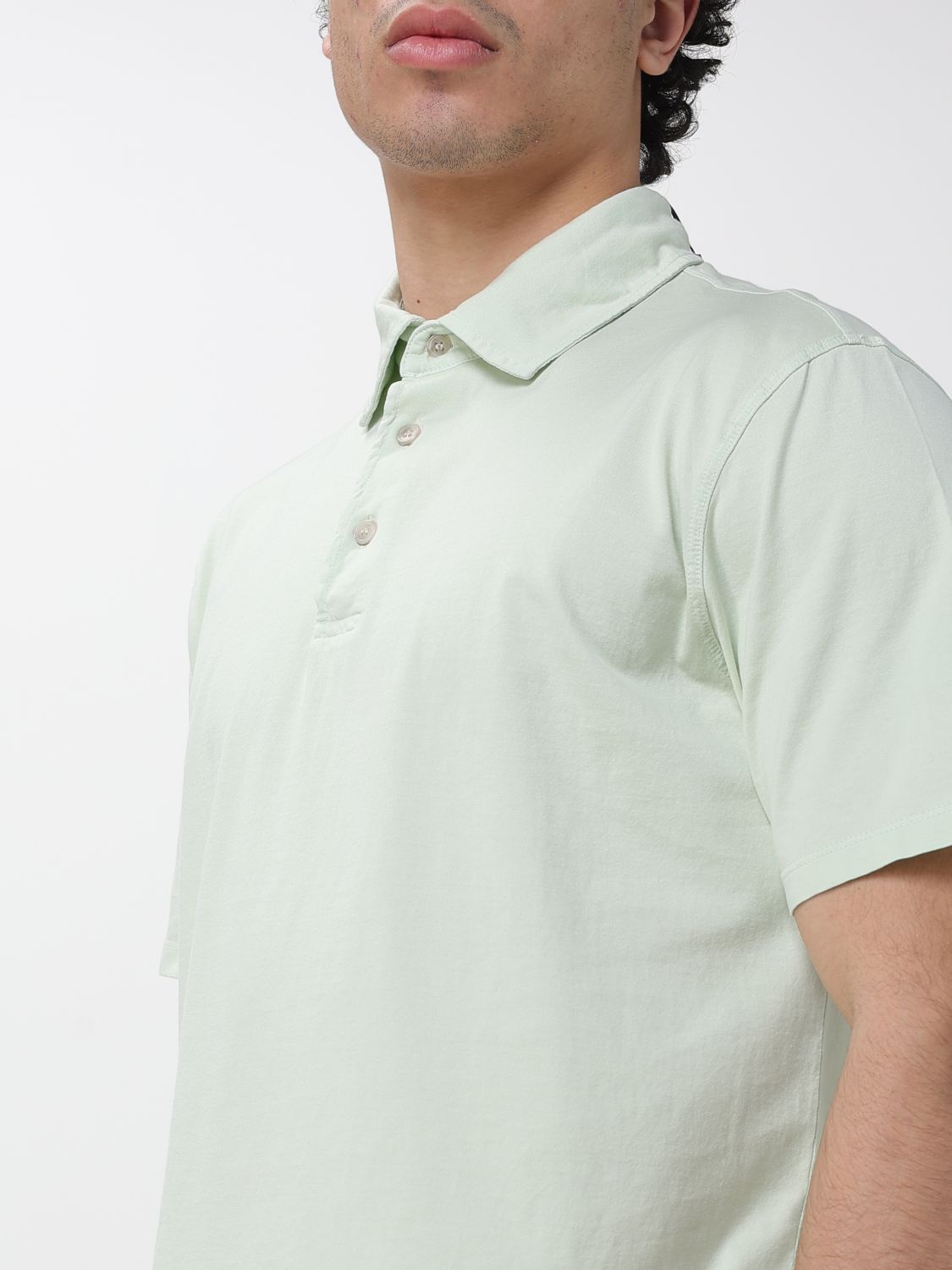 Polo Shirt Men color Green