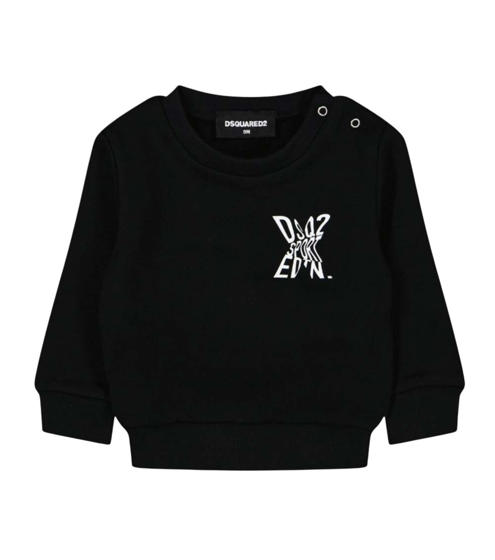 Babies Black Logo Sweatshirt