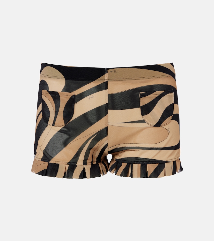 Marmo ruffled mesh shorts