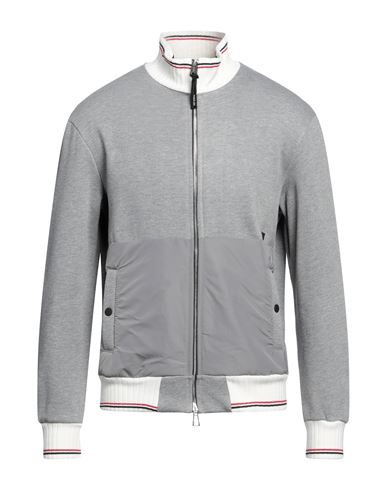 Man Sweatshirt Grey Size S Cotton, Polyester