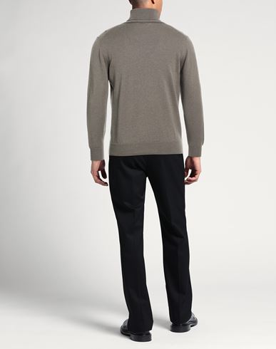 Man Turtleneck Taupe Size 40 Cashmere