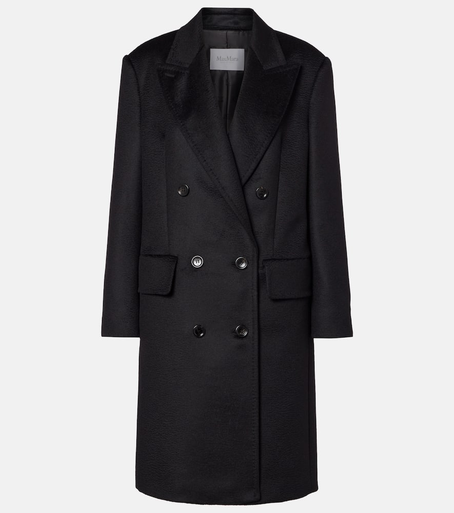 Cosa double-breasted camel hair coat