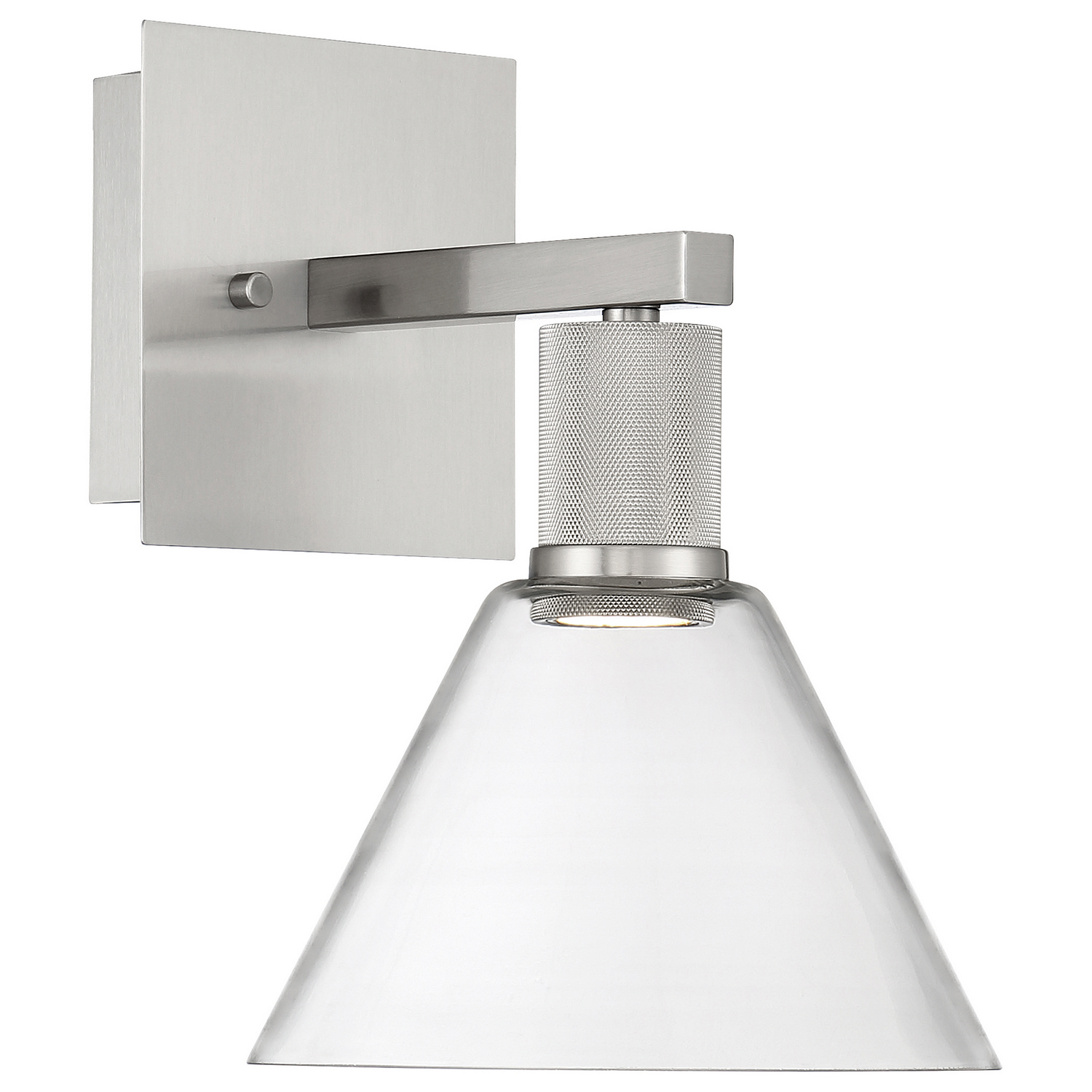 Brushed Steel LED Wall Sconce from the Port Nine Martini Collection
