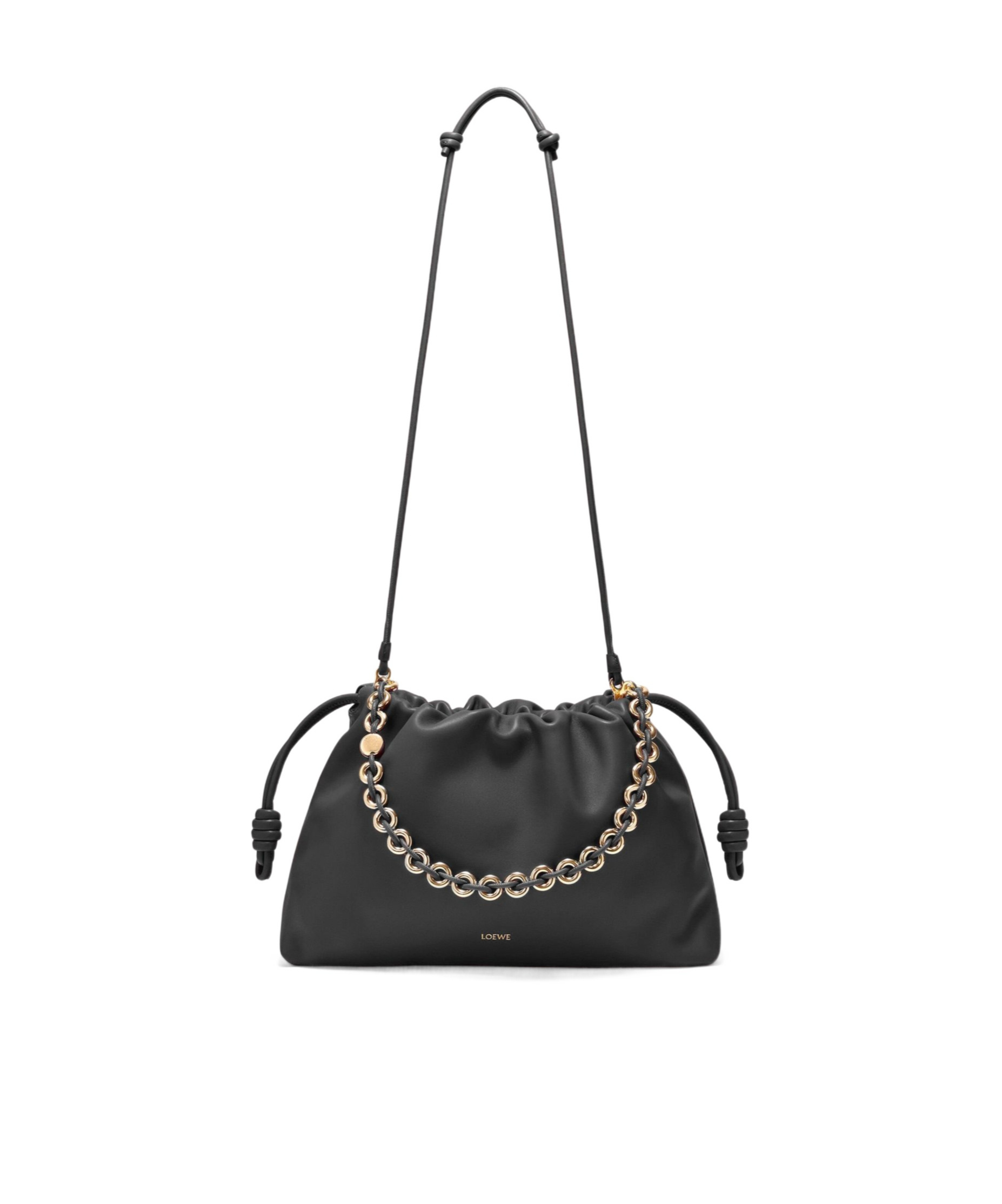 Large drawstring shoulder bag