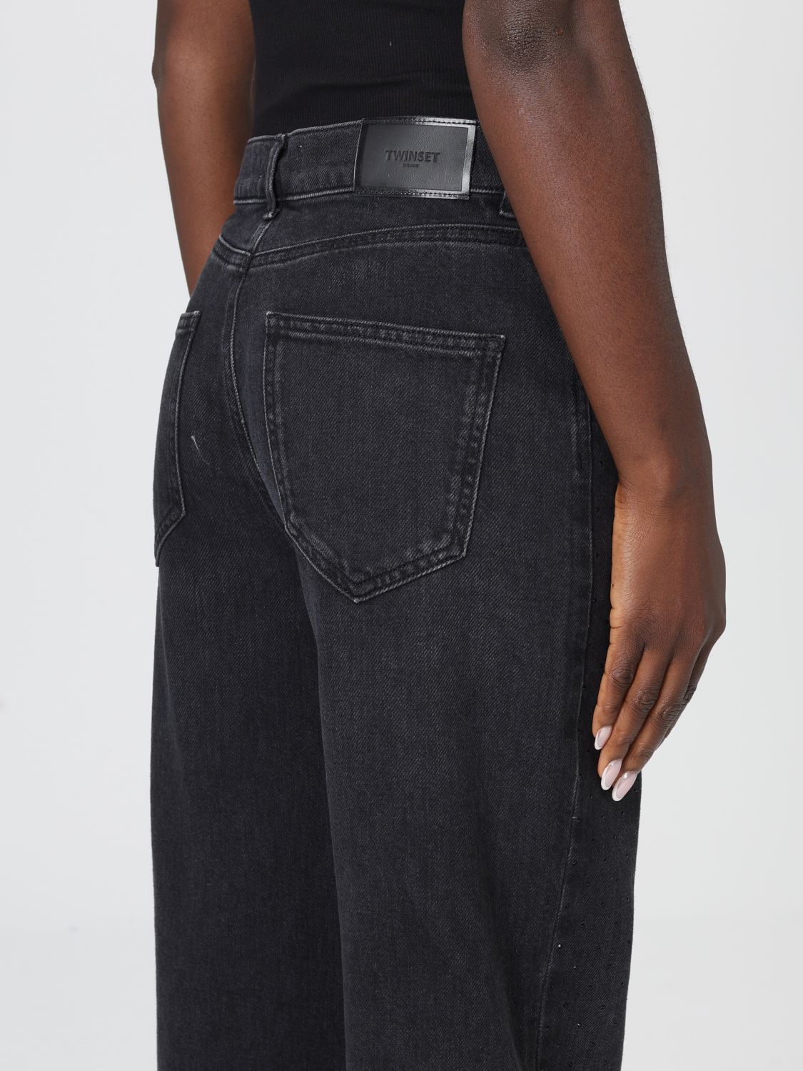 Jeans Woman color Black