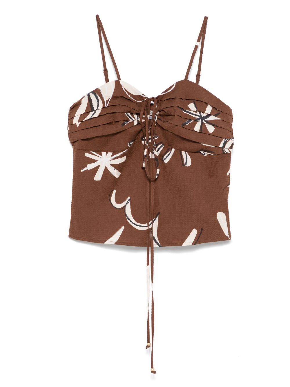 Scotch & Soda seersucker top - Brown