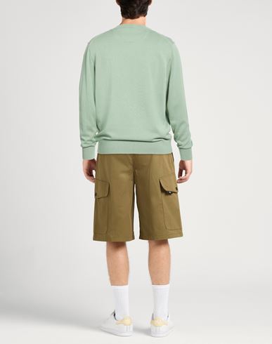 Man Sweater Sage green Size XXL Cotton