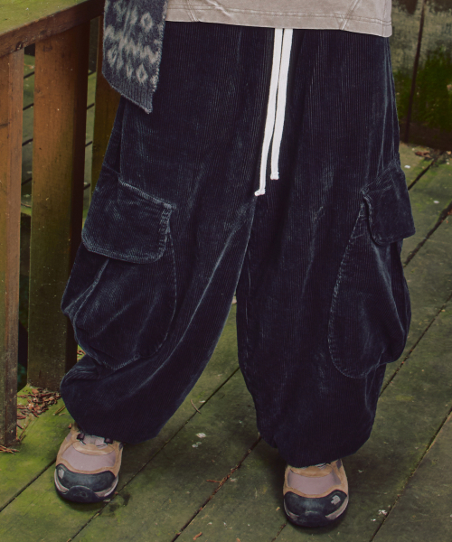 XP313 Chestnut Balloon Corduroy Pants