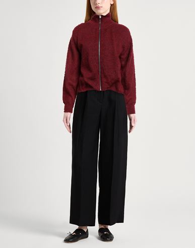 Woman Jacket Red Size 4 Mohair wool, Polyamide, Wool
