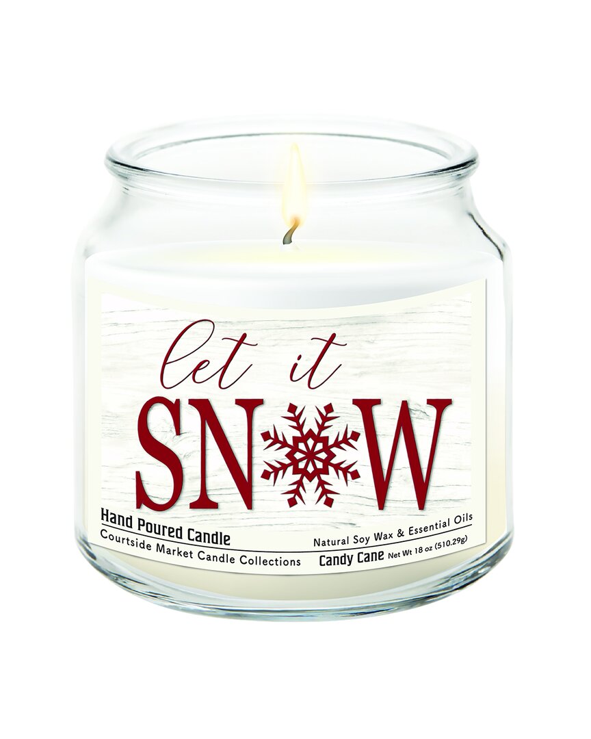 Let It Snow Candle