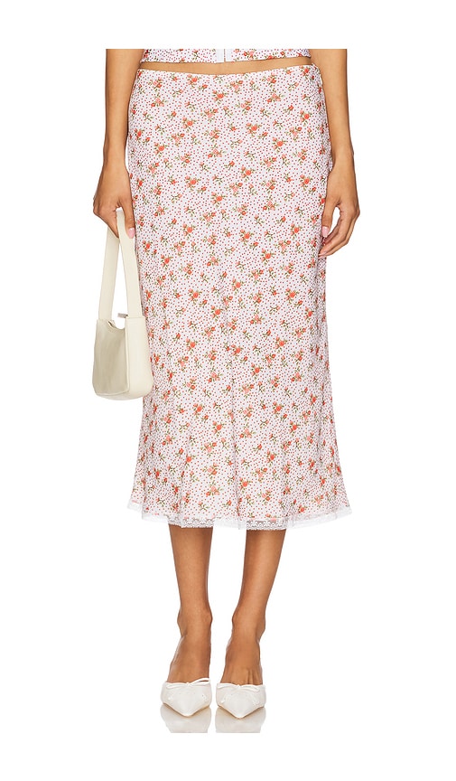 Bella Venice MIDIROCK ROXY in Red,Ivory. Größe XS. Also in L, M