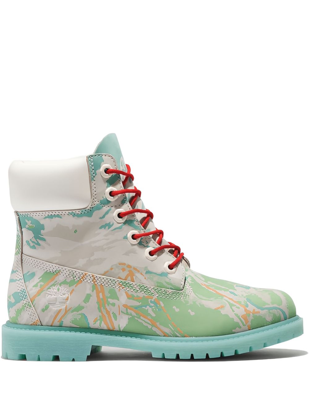 Ski School 6 inch " Blue/Green Nubuck" boots