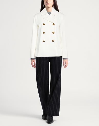 Woman Jacket White Size 4 Cotton