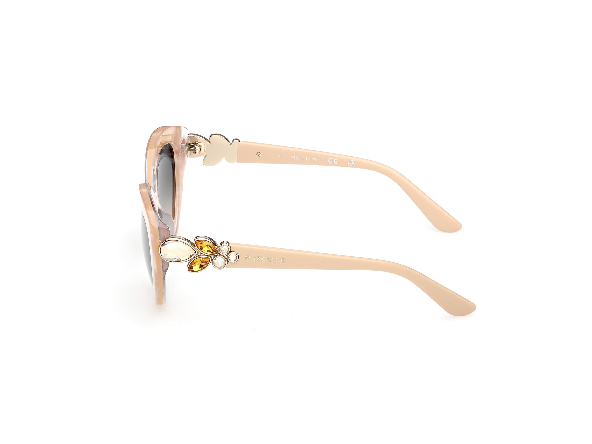 Guess by Marciano Mujer Guess by Marciano GM00033 59B Gafas de sol Acetato Beige Fumar Cat Eye Norma