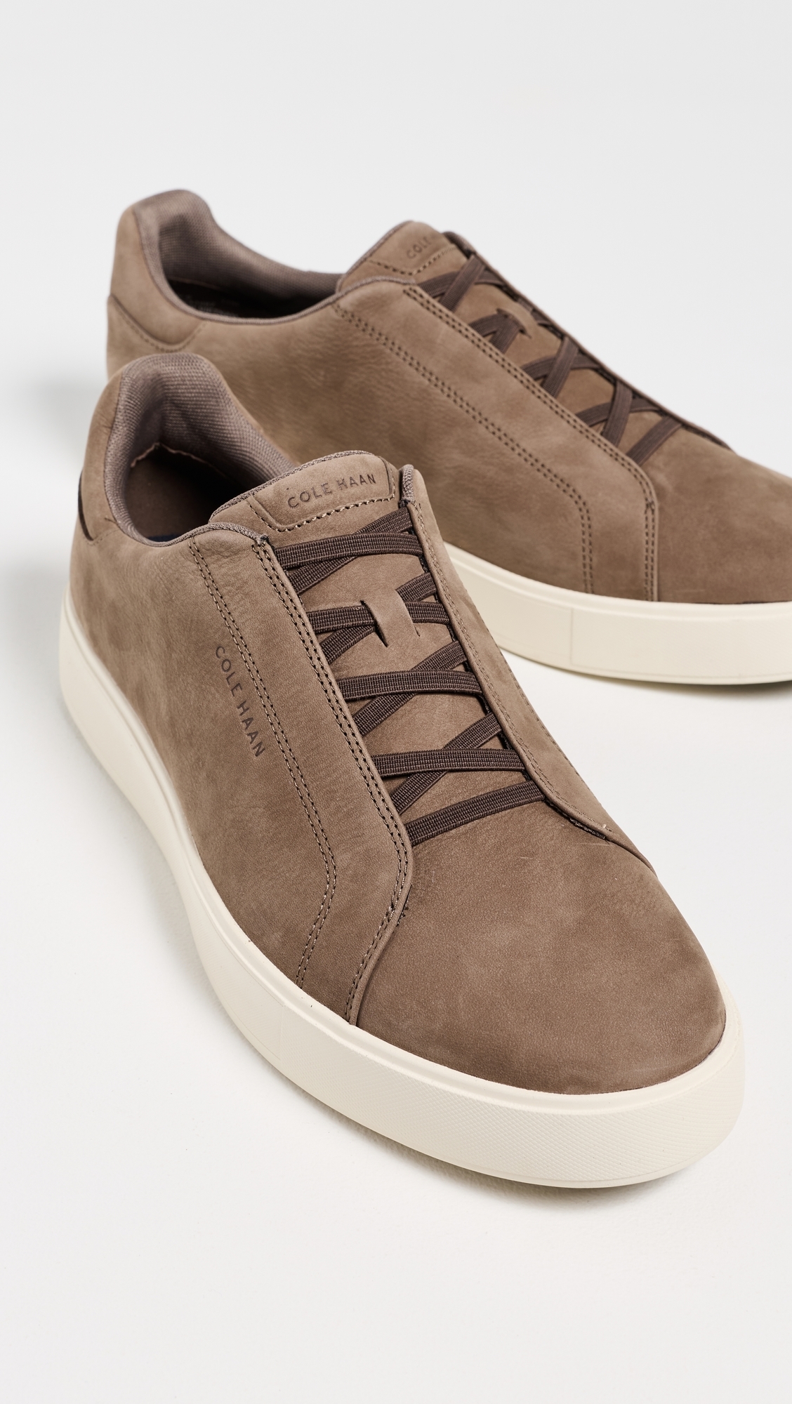 GrandPro Luxe Slip-On Sneakers Ch Truffle Nubuck/Ivory