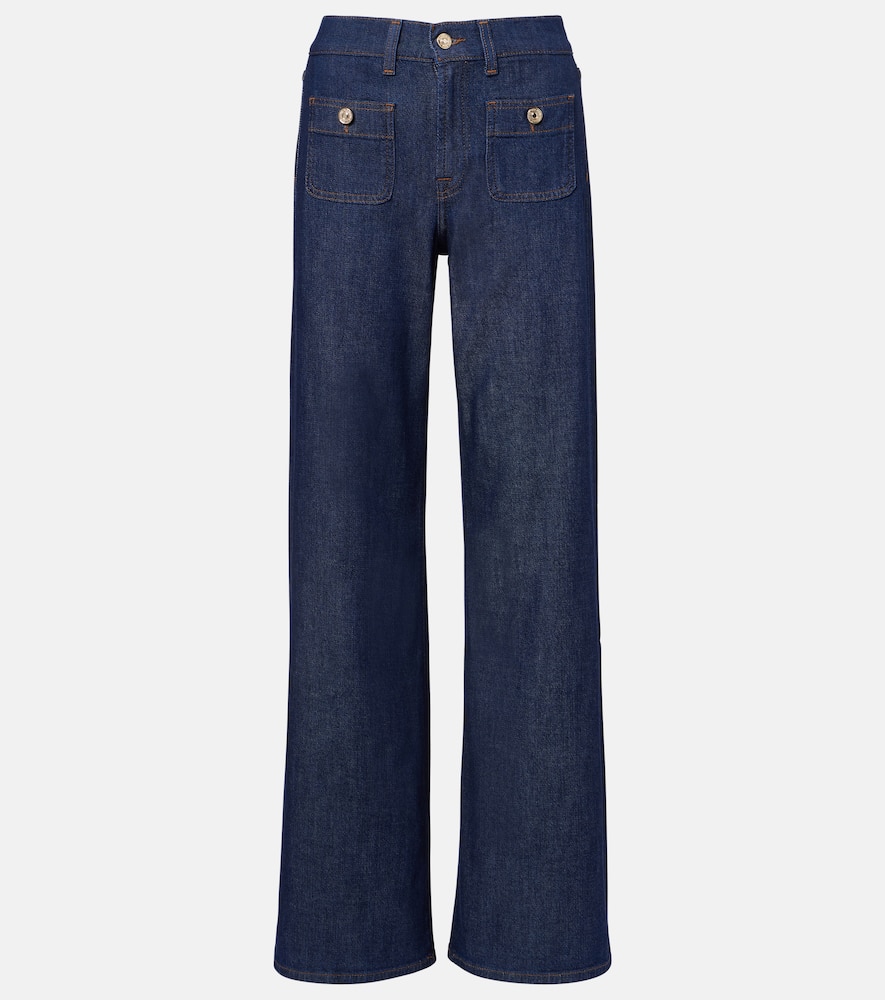 Lotta Tailorless mid-rise wide-leg jeans