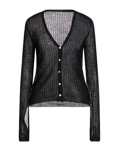 Woman Cardigan Black Size 1 Wool