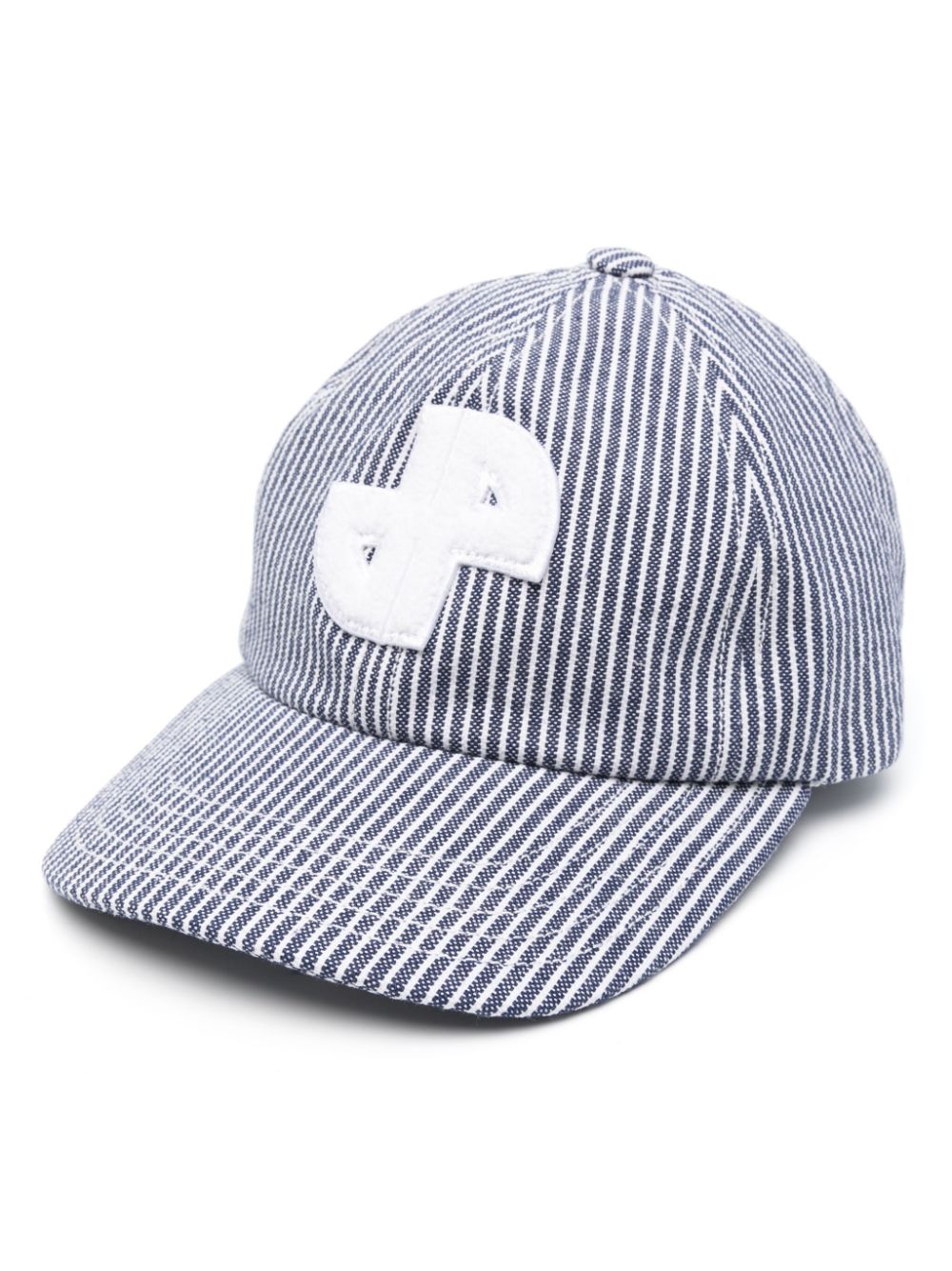 JP striped cotton cap - Blue